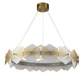 Lennar Visual_Circular Rote Alabaster Diamond Chandelier