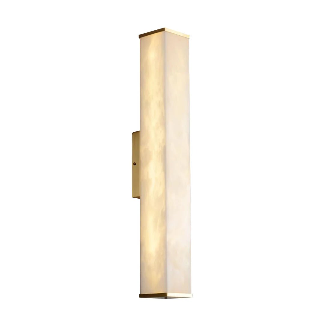 Lennar Visual_Cuboid Alabaster Wall Light