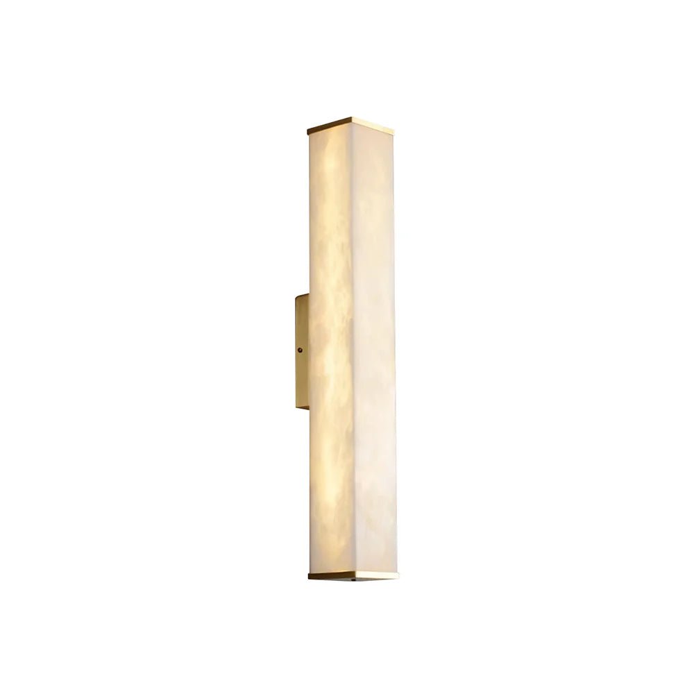 Lennar Visual_Cuboid Alabaster Wall Light