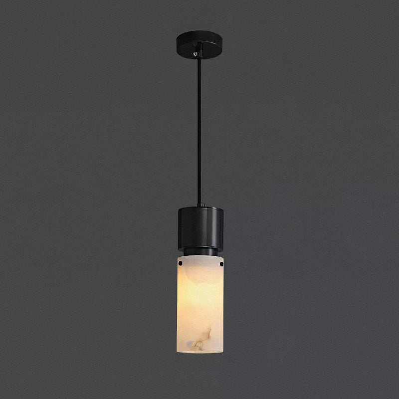 Lennar Visual_Cylindrical Alabaster Pendant lamp