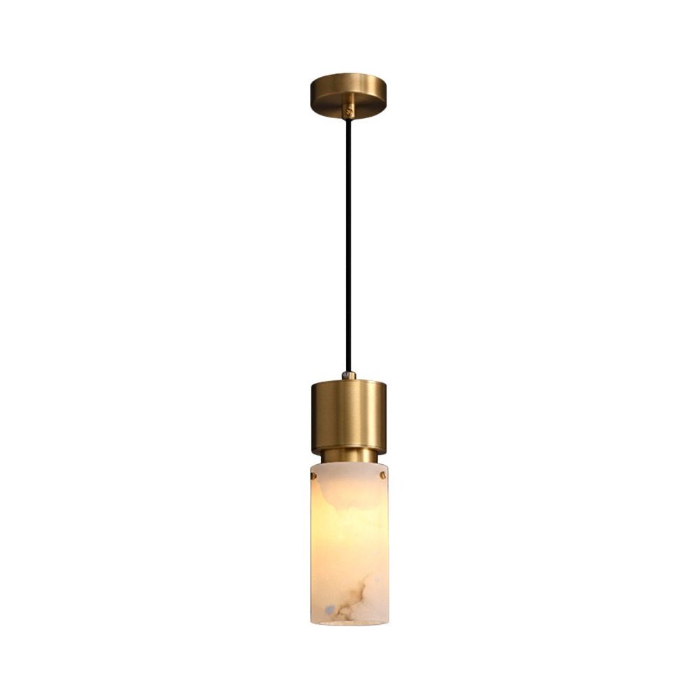 Lennar Visual_Cylindrical Alabaster Pendant lamp