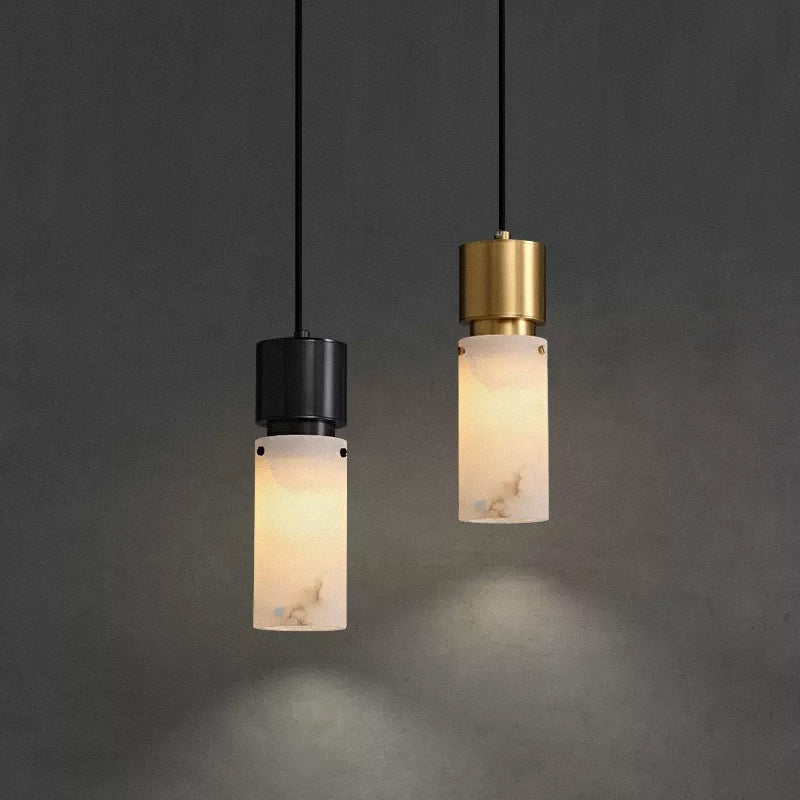 Lennar Visual_Cylindrical Alabaster Pendant lamp