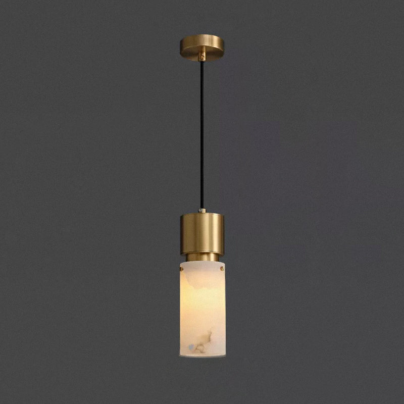 Lennar Visual_Cylindrical Alabaster Pendant lamp