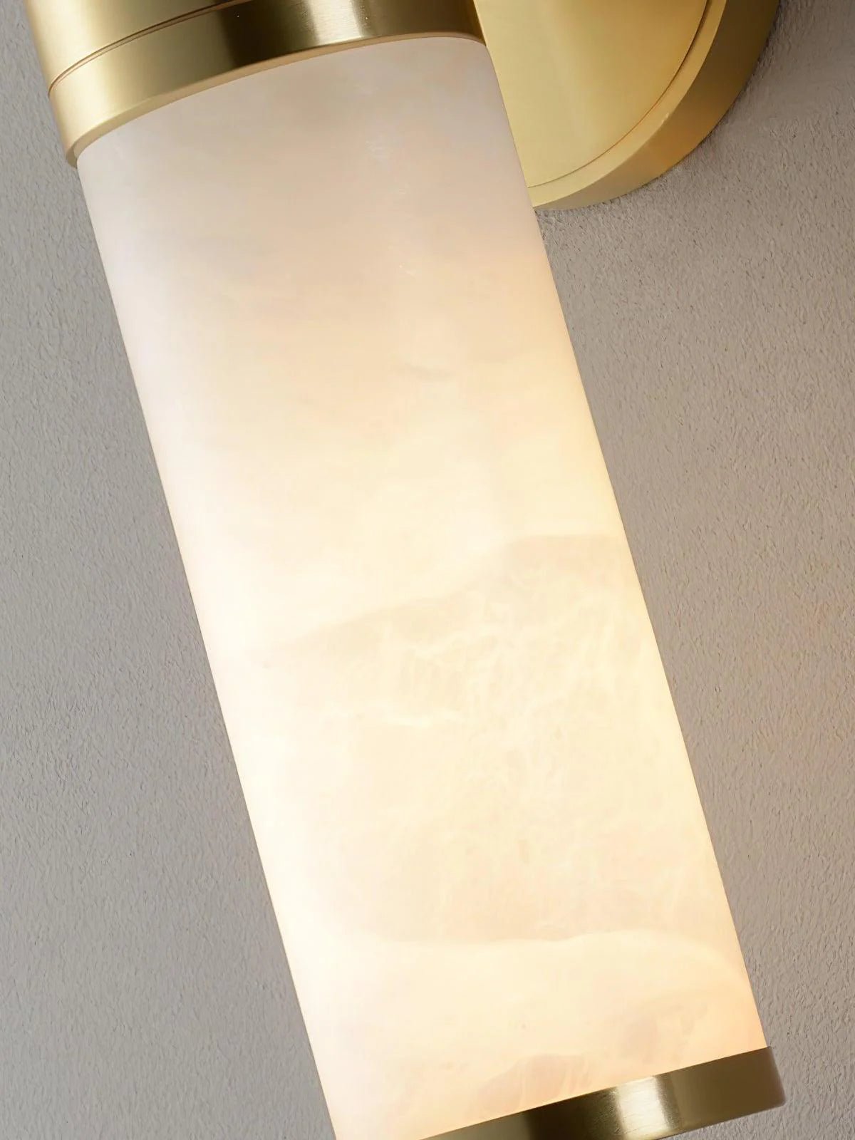 Lennar Visual_Cylindrical Lampatron Alabaster Wall Lamp