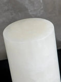 Lennar Visual_Cylindrical Totem Alabaster Table Lamp