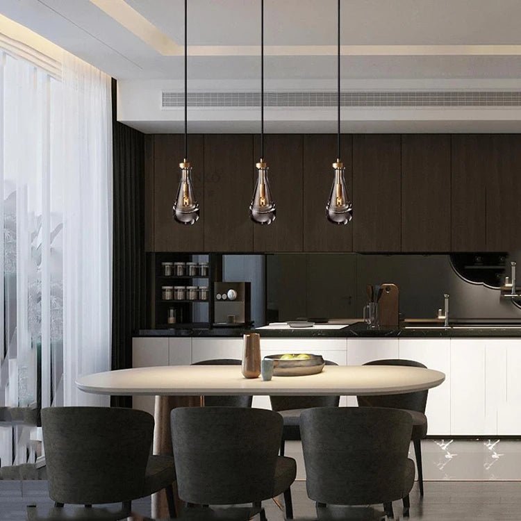 Drovia Rain Cord Pendant LightLacquered Brass_Lennar Visual