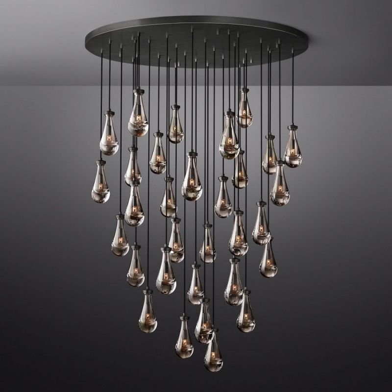 Lennar Visual_Drovia Rain Round Chandelier 60"