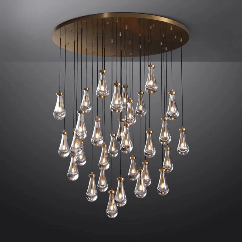 Lennar Visual_Drovia Rain Round Chandelier 60"