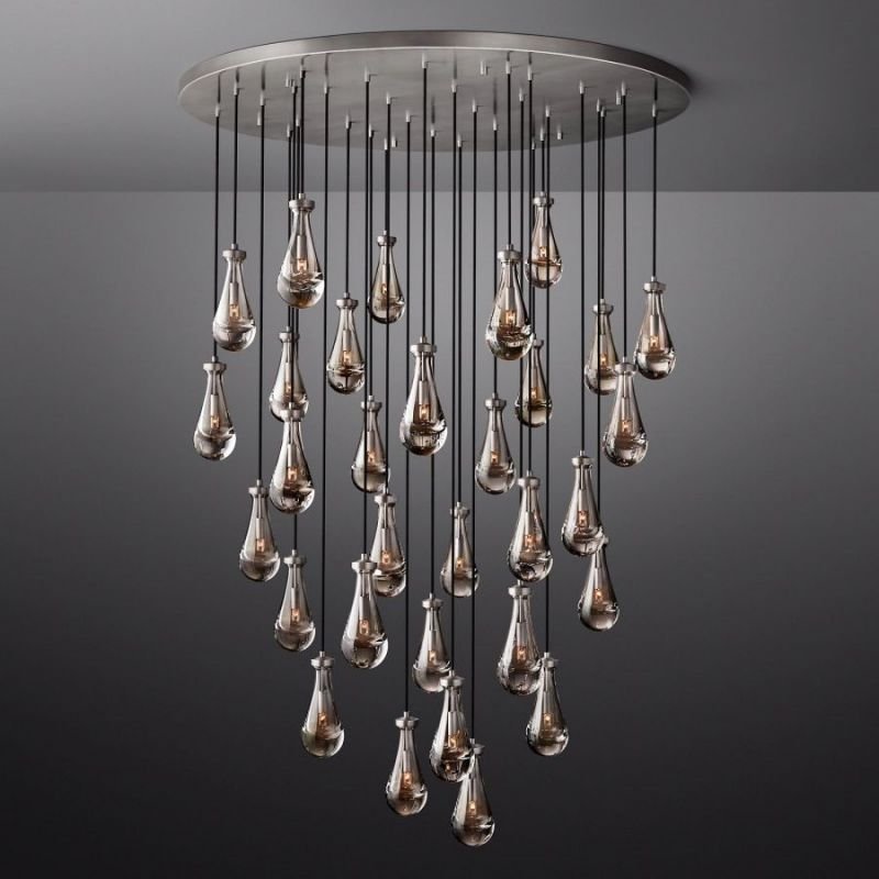 Lennar Visual_Drovia Rain Round Chandelier 60"