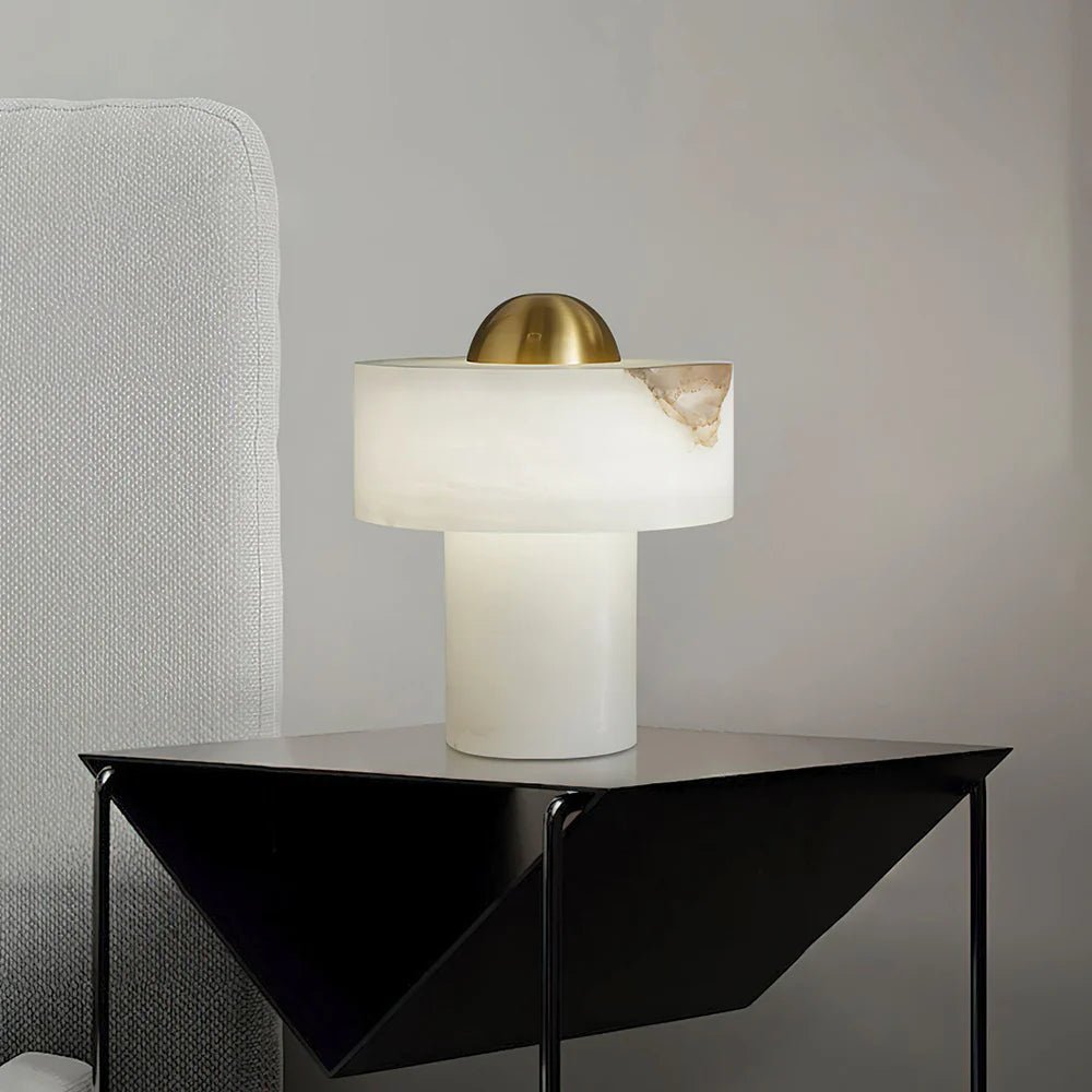 Lennar Visual_Exquisite Stone Alabaster Table Lamp