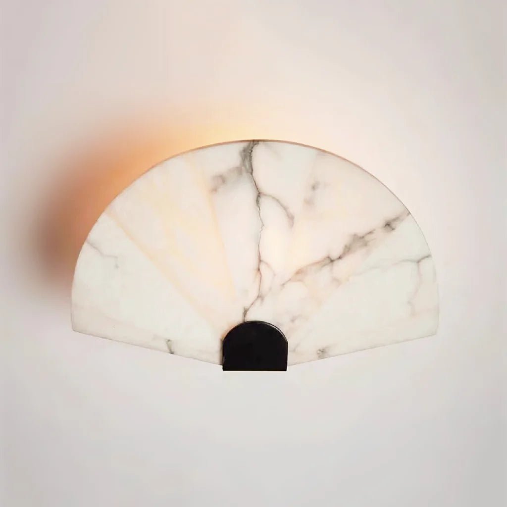 Lennar Visual_Fan Shaped Alabaster Wall Light