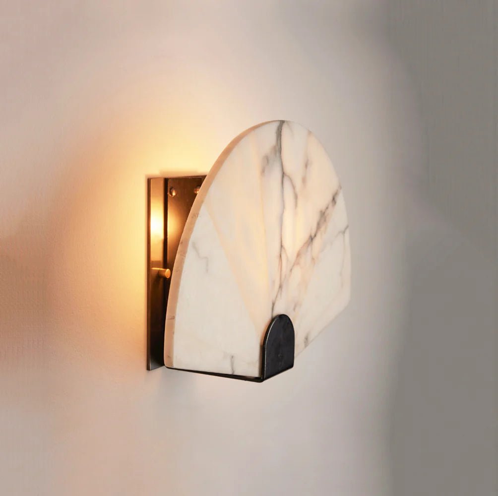 Lennar Visual_Fan Shaped Alabaster Wall Light