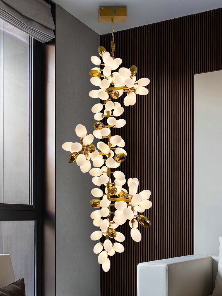 Lennar Visual_Florira Cascade Modern Chandelier Lighting for Staircase