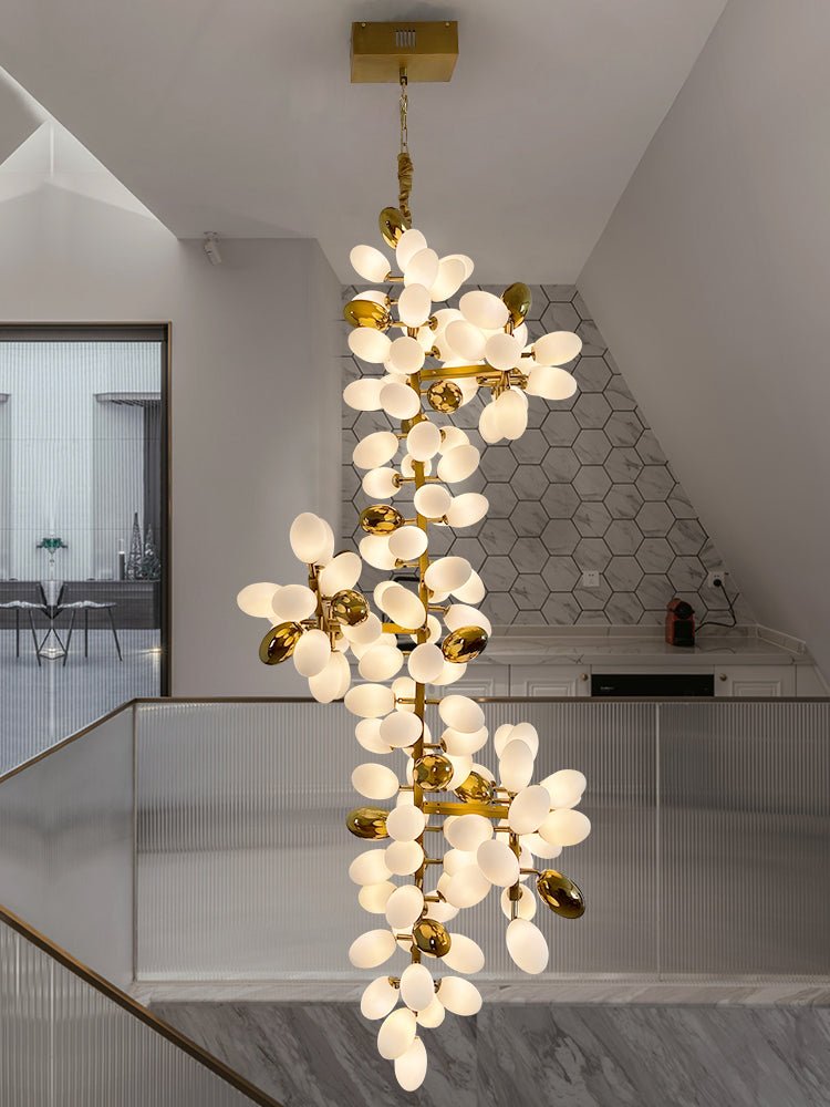 Lennar Visual_Florira Cascade Modern Chandelier Lighting for Staircase