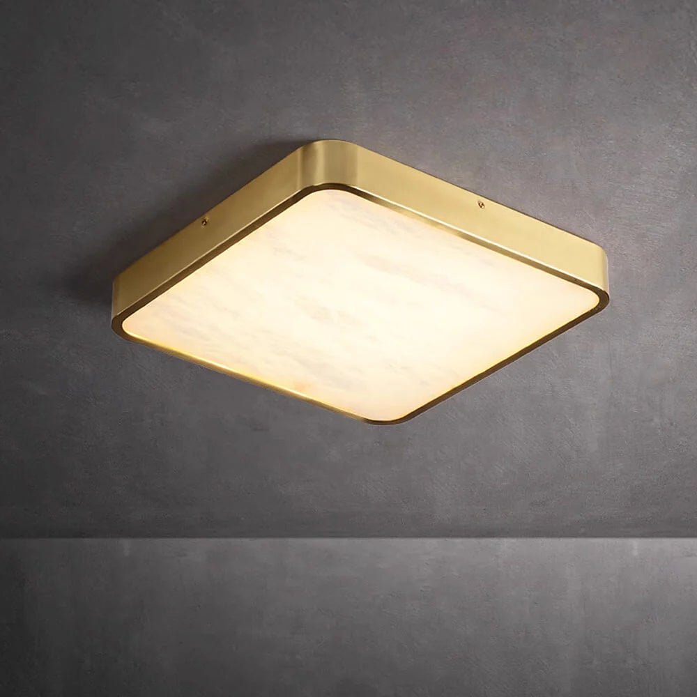 Lennar Visual_Geometric Alabaster Recessed Ceiling Light