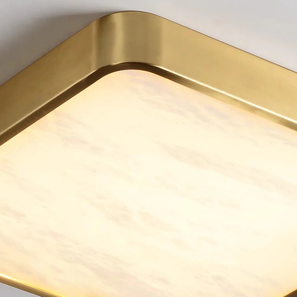 Lennar Visual_Geometric Alabaster Recessed Ceiling Light