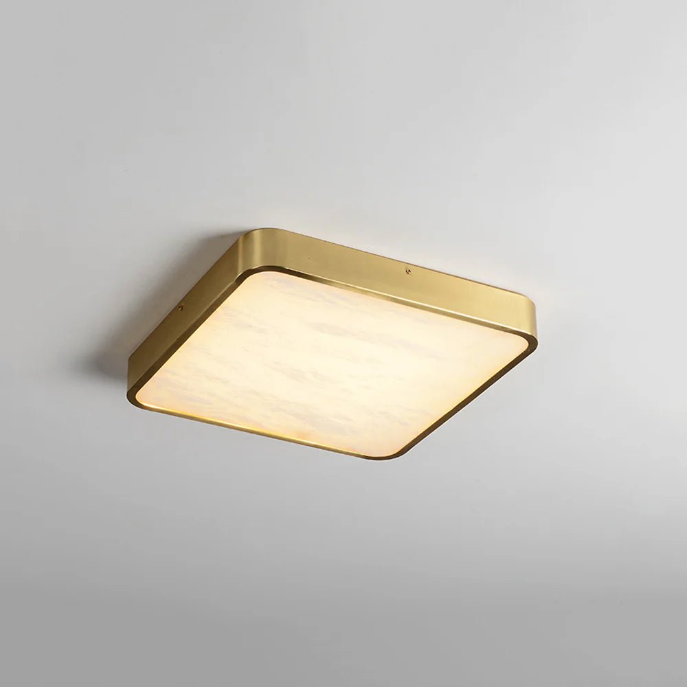 Lennar Visual_Geometric Alabaster Recessed Ceiling Light