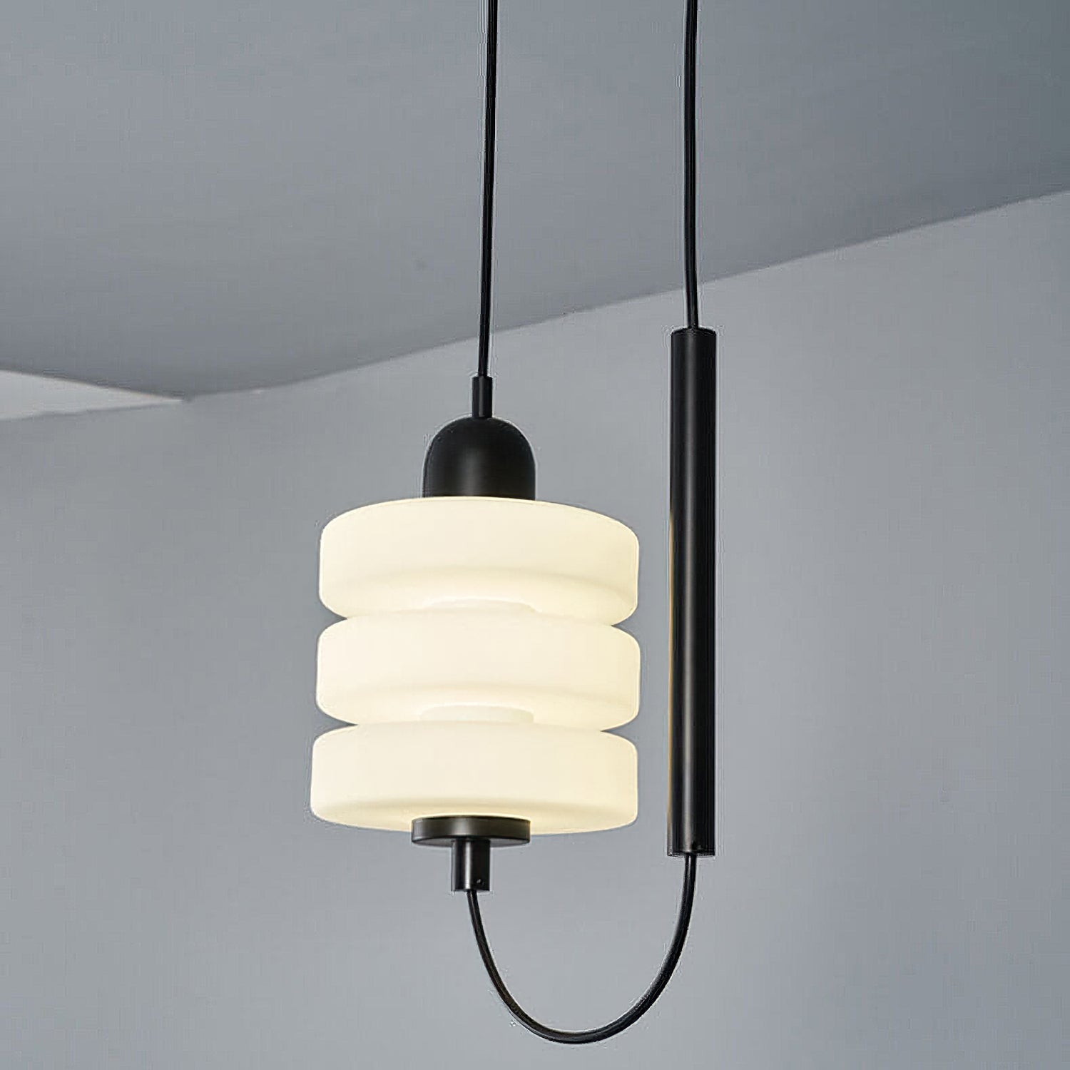 Lennar Visual_Japanese Minimalist Glass Pendant Light