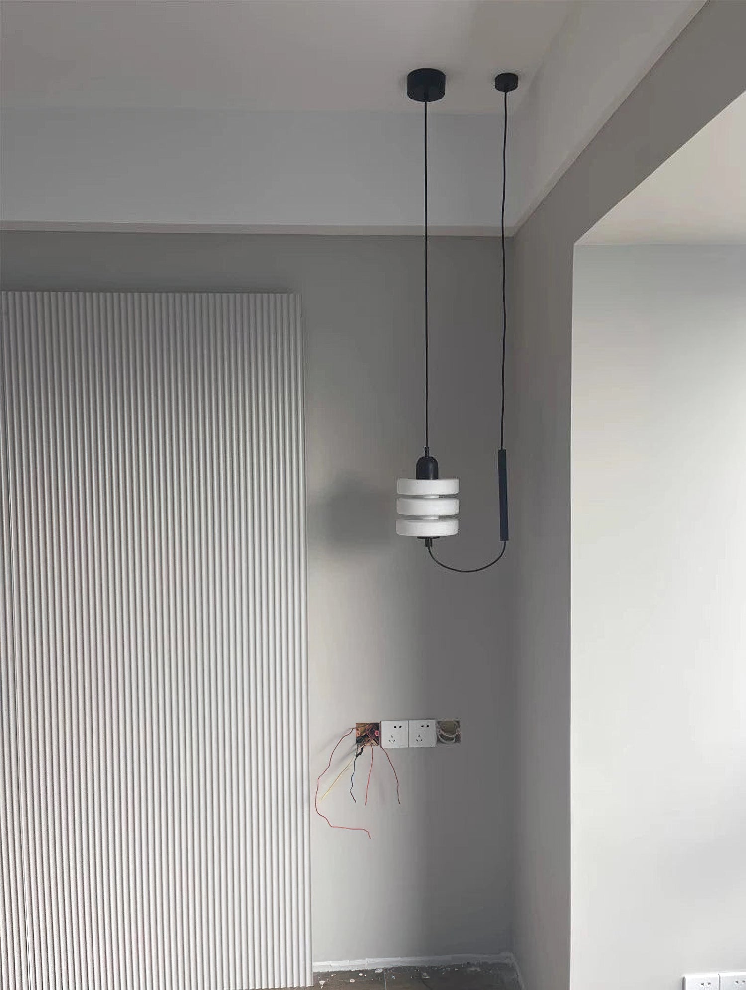 Lennar Visual_Japanese Minimalist Glass Pendant Light