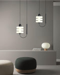 Lennar Visual_Japanese Minimalist Glass Pendant Light