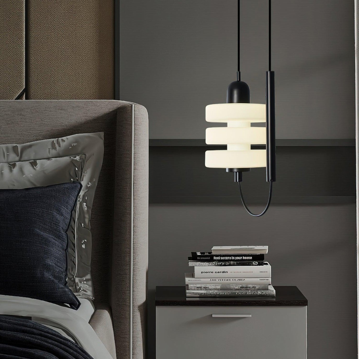 Lennar Visual_Japanese Minimalist Glass Pendant Light