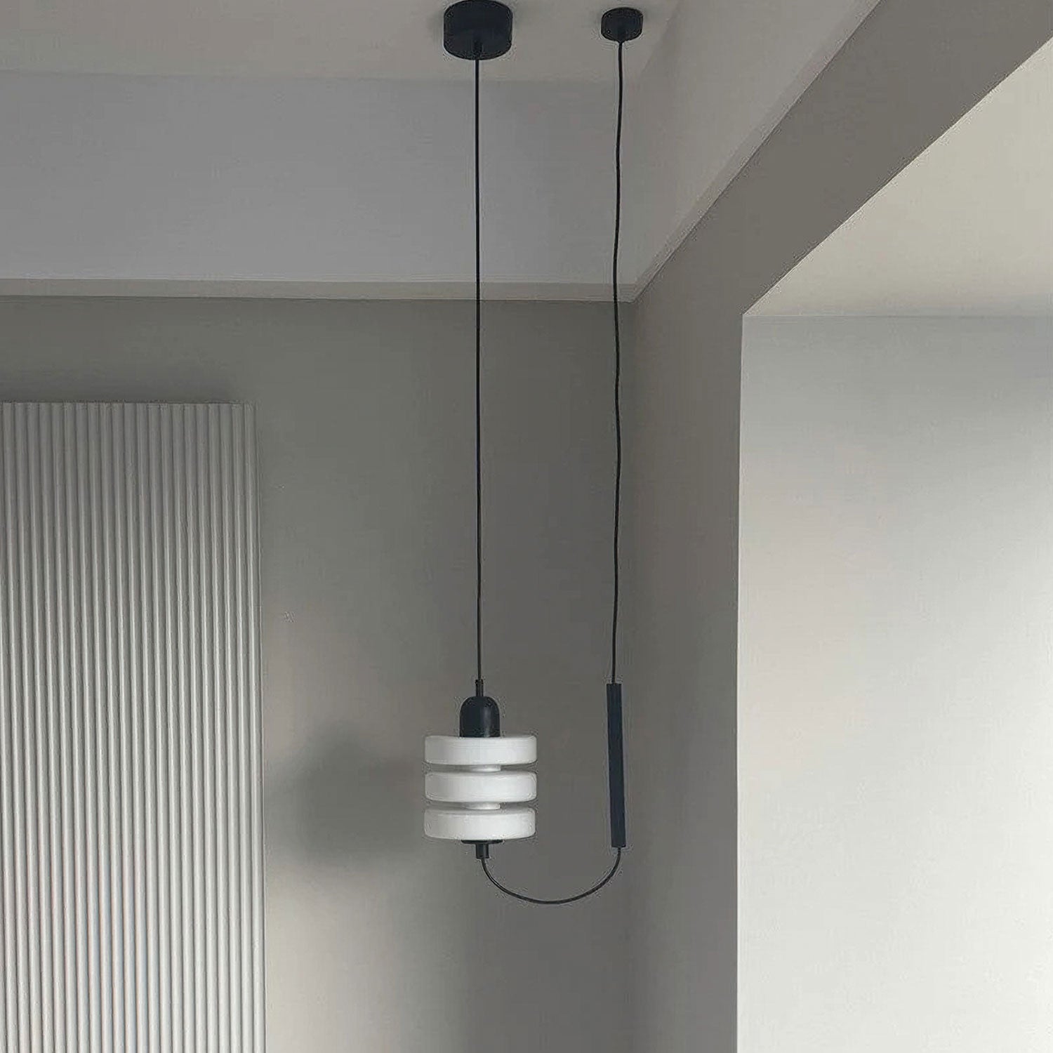 Lennar Visual_Japanese Minimalist Glass Pendant Light