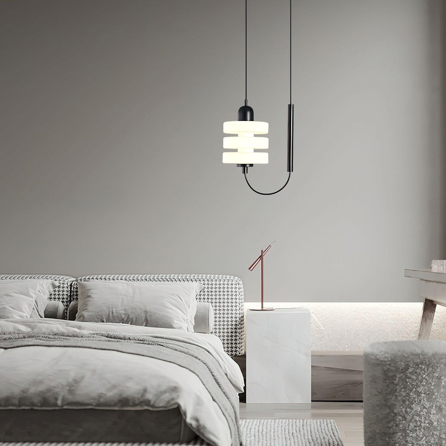 Lennar Visual_Japanese Minimalist Glass Pendant Light