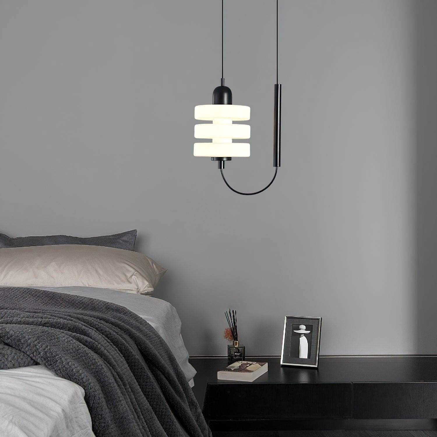 Lennar Visual_Japanese Minimalist Glass Pendant Light