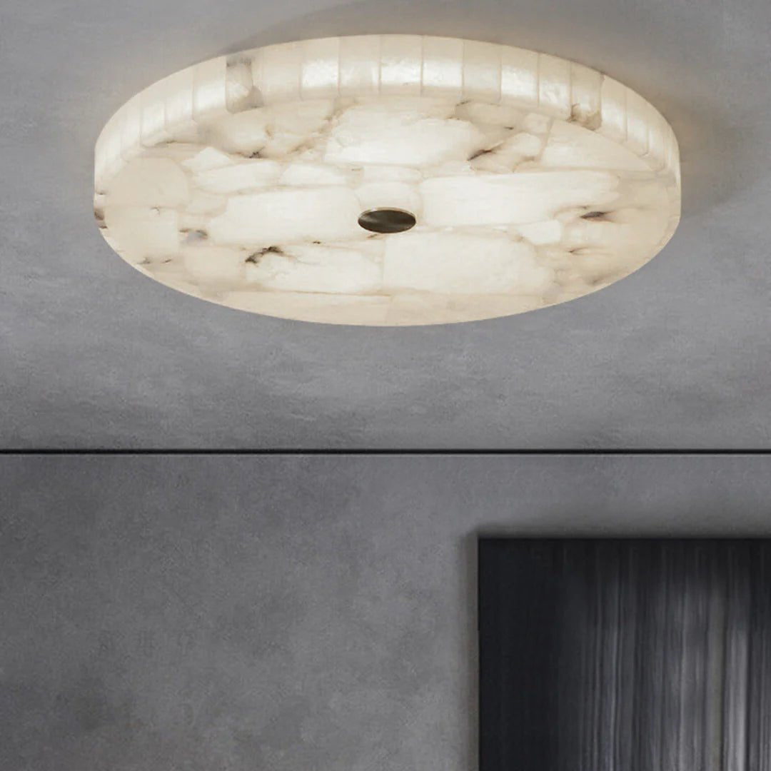 Ceiling LightLuminous Marble Ceiling LightDia 60cm × H 5cm / Φ 23.6″ × H 2″WhiteLennar Visual