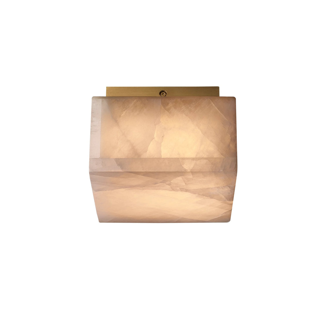 Ceiling LightRivage Rectangle Ceiling LampL 15.2cm x W 15.2cm x H 12cm / L 6″ x W 6″ x H 4.7″GoldLennar Visual