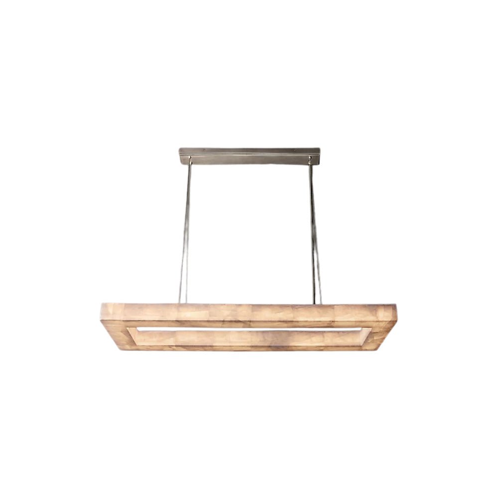 chandelierLunara rectangular Chandelier 54"W 137cm x D 53cm x H 11cm / W 72″ x D 20.75″ x H 4.25″Bronze_Lennar Visual