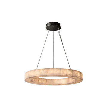 chandelierLunara Round Chandelier 40"Dia 100cm x H 8cm / ∅ 39.5″ x H 3.25″Bronze_Lennar Visual