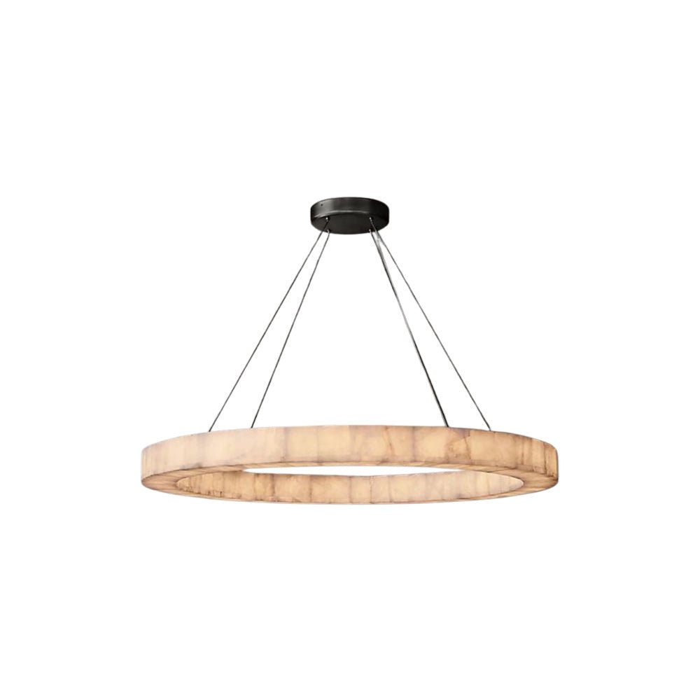 chandelierLunara Round Chandelier 60"Dia 152cm x H 11cm / ∅ 60″ x H 4.5″Bronze_Lennar Visual