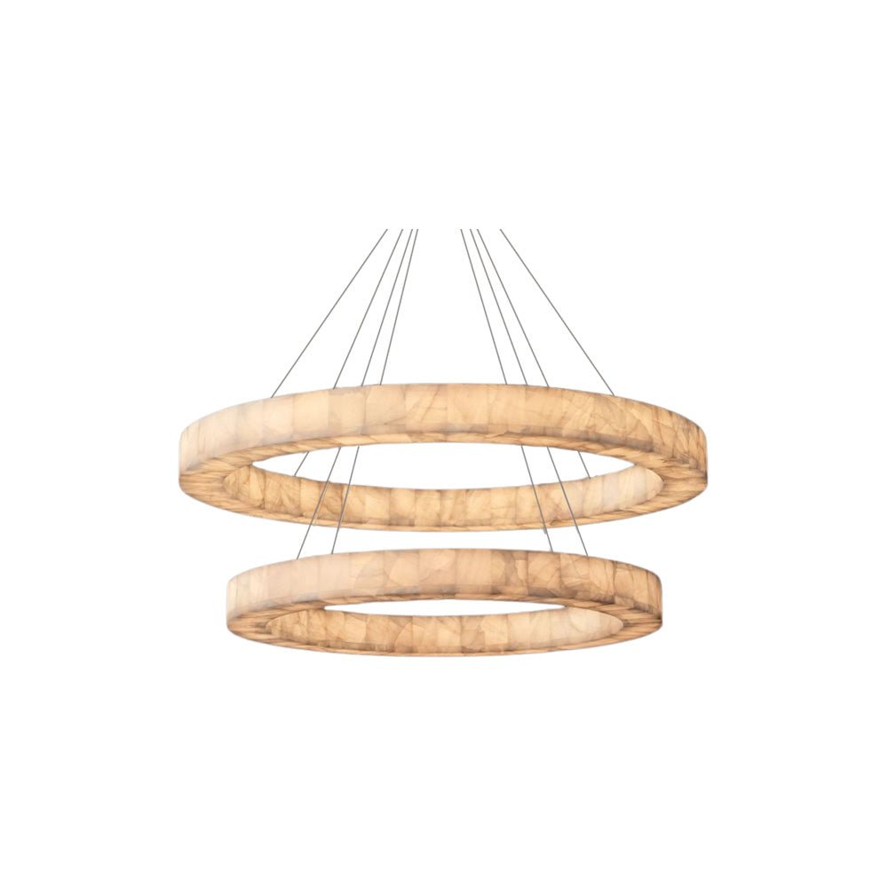 chandelierLunara two - tier Round Chandelier 60"Dia 152cm x H 50cm / ∅ 60″ x H 19.75″Bronze_Lennar Visual