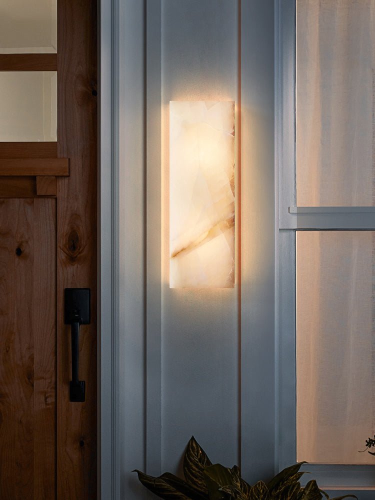 Wall LampRivage Wall LightL 15cm x W10cm x H 30cm / L 5.9″ x W 3.9″ x H 11.8″AlabasterLennar Visual