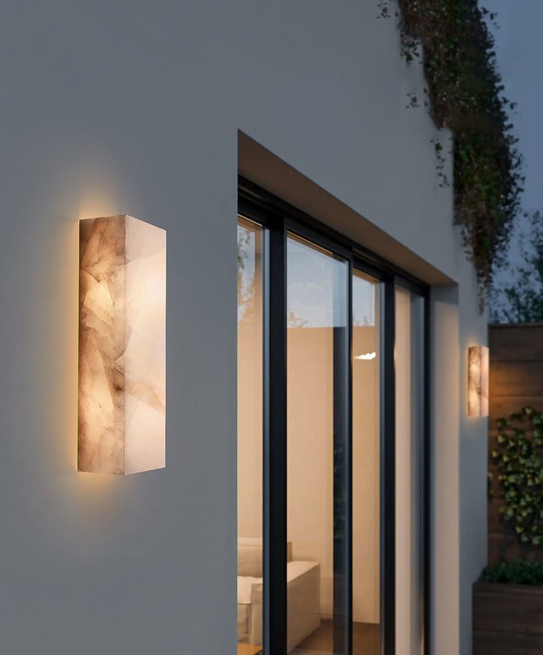 Wall LampRivage Wall LightL 15cm x W10cm x H 30cm / L 5.9″ x W 3.9″ x H 11.8″AlabasterLennar Visual