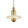 Pendant LightLupa Alabaster Pendant LampModel A Size: Dia 18cm x H 15cm / ∅ 7.1″ x H 5.9″GoldLennar Visual