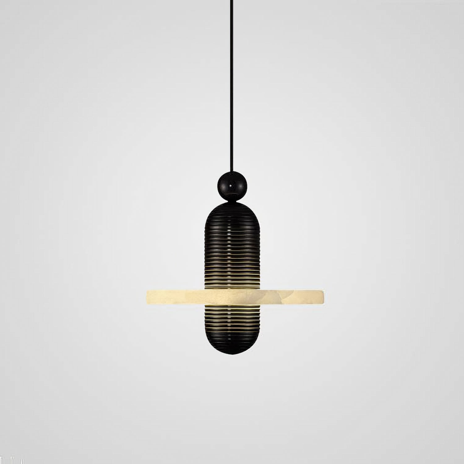 Pendant LightLupa Alabaster Pendant LampModel A Size: Dia 18cm x H 15cm / ∅ 7.1″ x H 5.9″GoldLennar Visual