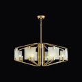 ChandelierLuxury Alabaster Appareil Chandelier5 Heads Size: Dia 40cm x H 45cm / ∅ 15.7″ x H 17.7″Brass & WhiteLennar Visual