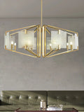 ChandelierLuxury Alabaster Appareil Chandelier8 Heads Size: Dia 80cm x H 35cm / ∅ 31.5″ x H 13.9″Brass & WhiteLennar Visual