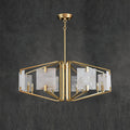 ChandelierLuxury Alabaster Appareil Chandelier5 Heads Size: Dia 40cm x H 45cm / ∅ 15.7″ x H 17.7″Brass & WhiteLennar Visual