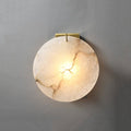 Wall LightLuxury Alabaster Round Wall LightDia 22cm x H 12cm / ∅ 8.7″ x H 4.7″ *2WhiteLennar Visual