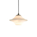 Pendant LightLuxury Alabaster Saucer Pendant LightDia 22cm x H 14cm / ∅ 8.7″ x H 5.5″WhiteLennar Visual