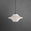 Pendant LightLuxury Alabaster Saucer Pendant LightDia 22cm x H 14cm / ∅ 8.7″ x H 5.5″WhiteLennar Visual