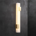 Wall LampLuxury Rectangular Alabaster Wall LampDia 8cm x H 60cm / ∅ 3.1″ x H 23.6″ *2WhiteLennar Visual