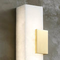 Wall LampLuxury Rectangular Alabaster Wall LampDia 8cm x H 60cm / ∅ 3.1″ x H 23.6″ *2WhiteLennar Visual