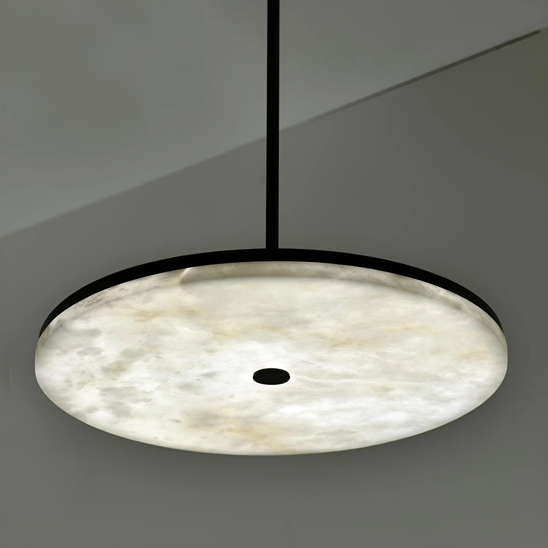 Pendant LightManhattan Alabaster Pendant LightDia 20cm / ∅ 7.9″Black & WhiteLennar Visual