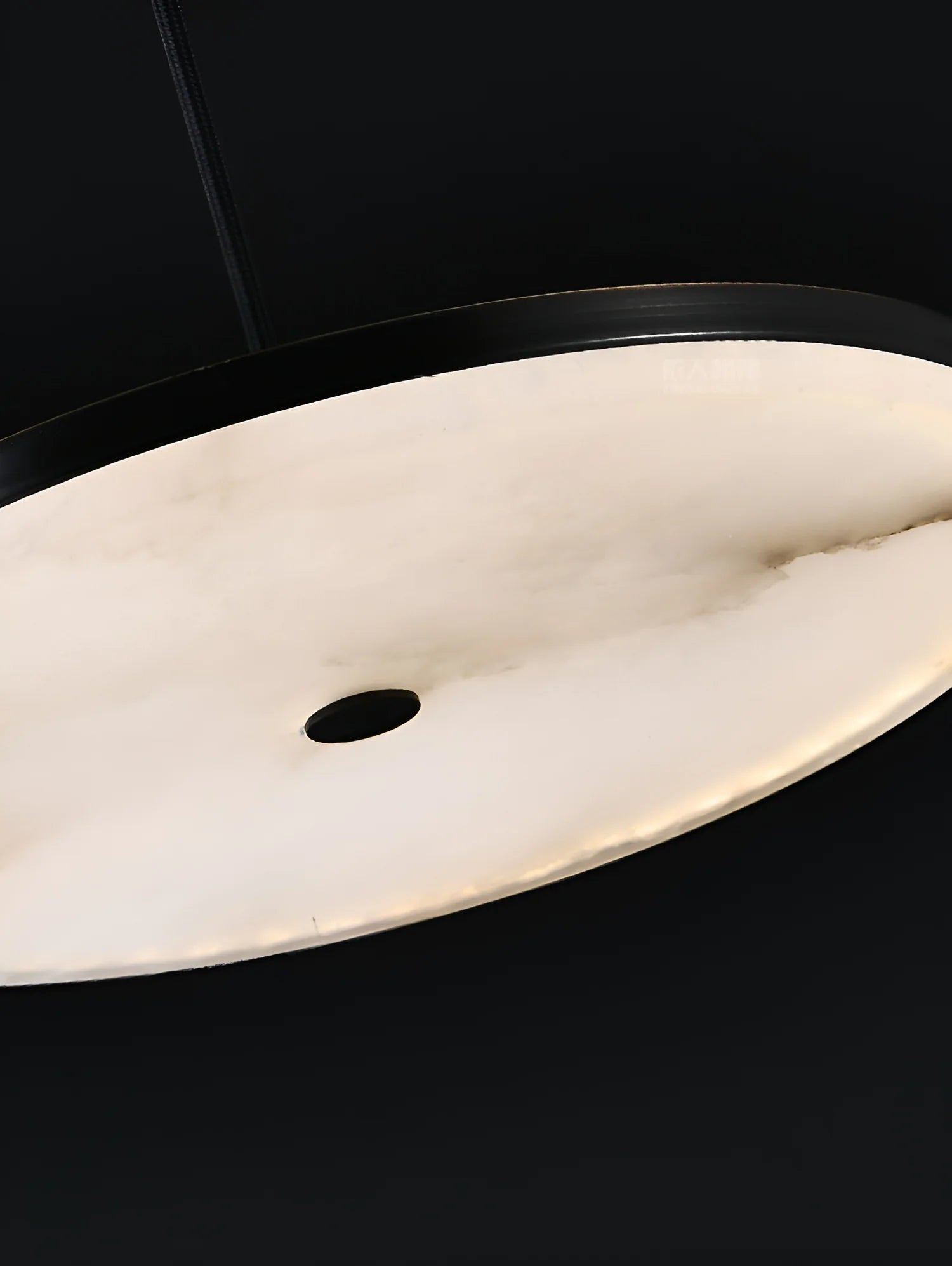 Pendant LightManhattan Alabaster Pendant LightDia 20cm / ∅ 7.9″Black & WhiteLennar Visual