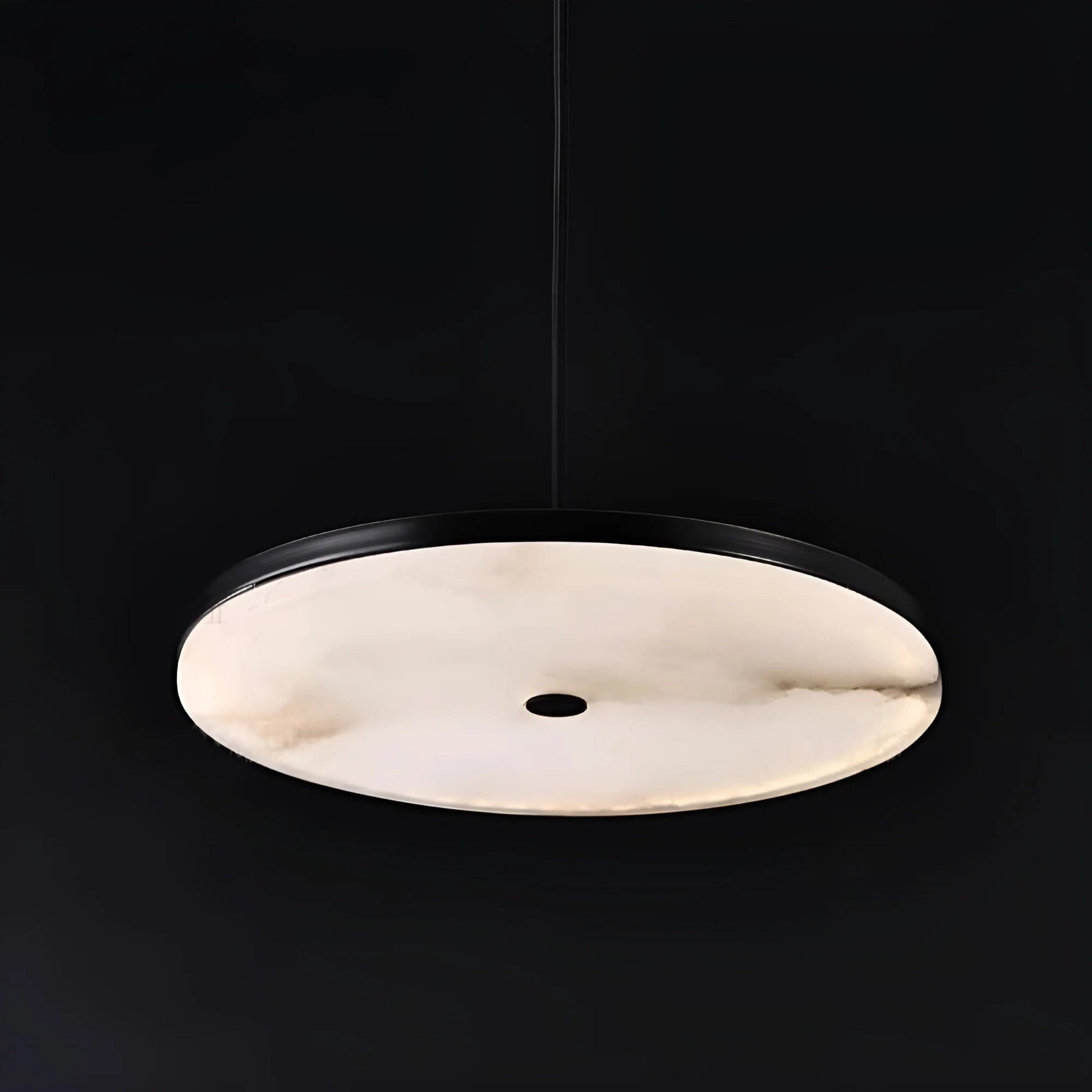 Pendant LightManhattan Alabaster Pendant LightDia 20cm / ∅ 7.9″Black & WhiteLennar Visual