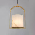 Pendant LampMarble Cylinder Pendant LightDia 20cm x H 30cm / ∅ 7.9″ x H 11.8″Imitation Marble StoneLennar Visual